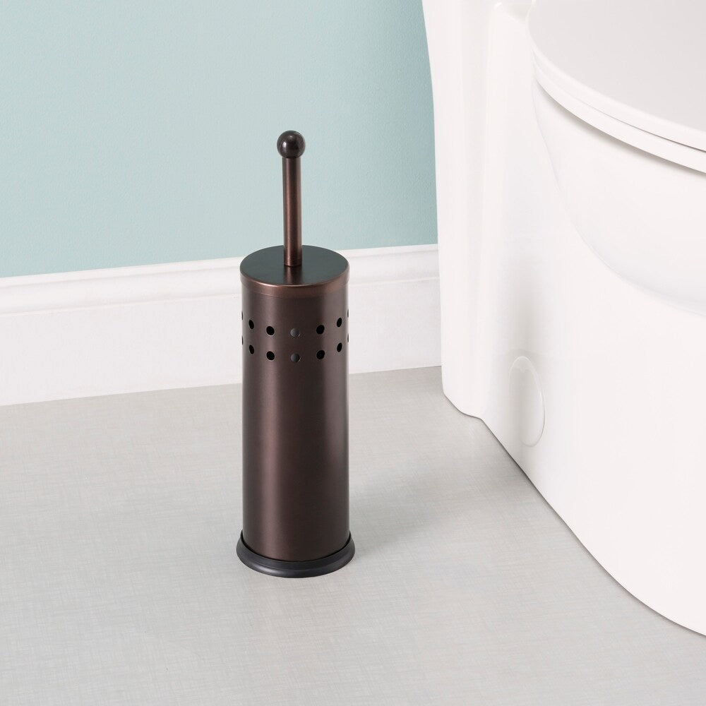 Home Basics Bronze Toilet Brush and Holder