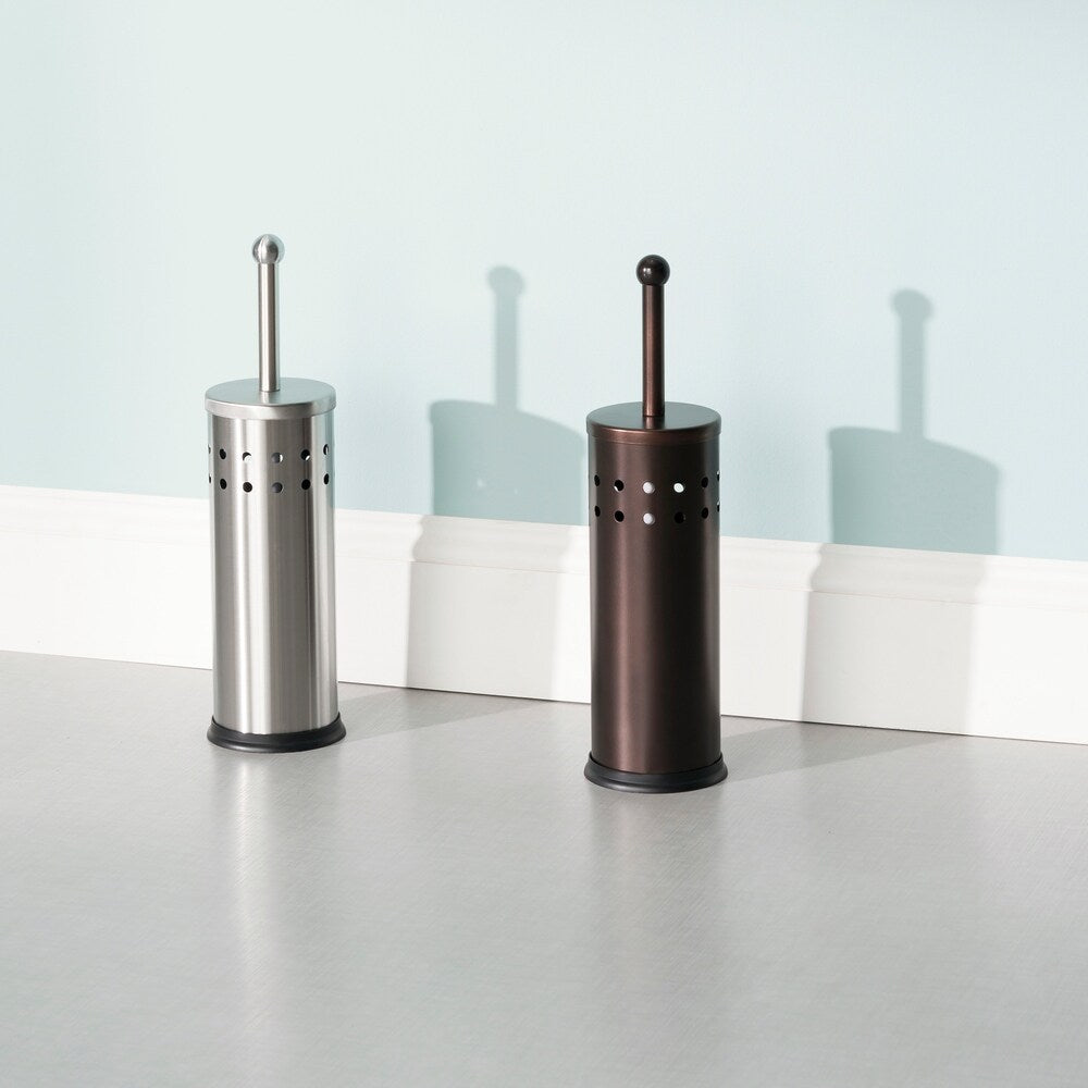 Home Basics Bronze Toilet Brush and Holder