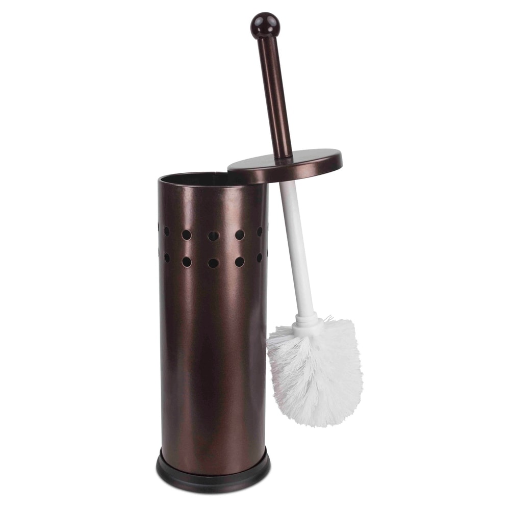 Home Basics Bronze Toilet Brush and Holder
