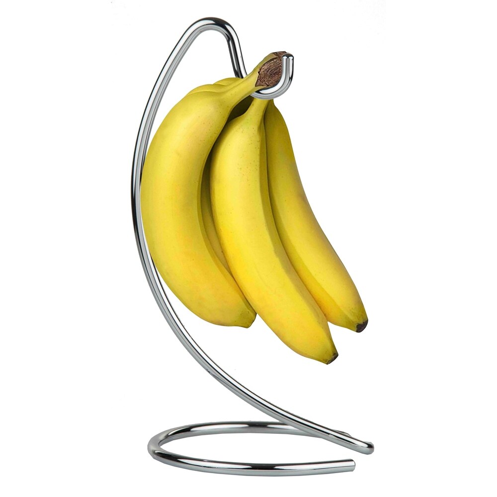 Home Basics Chrome Plated Steel Banana Tree