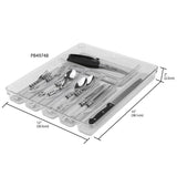 Home Basics Clear Plastic Drawer Organizer and Rubber Liner