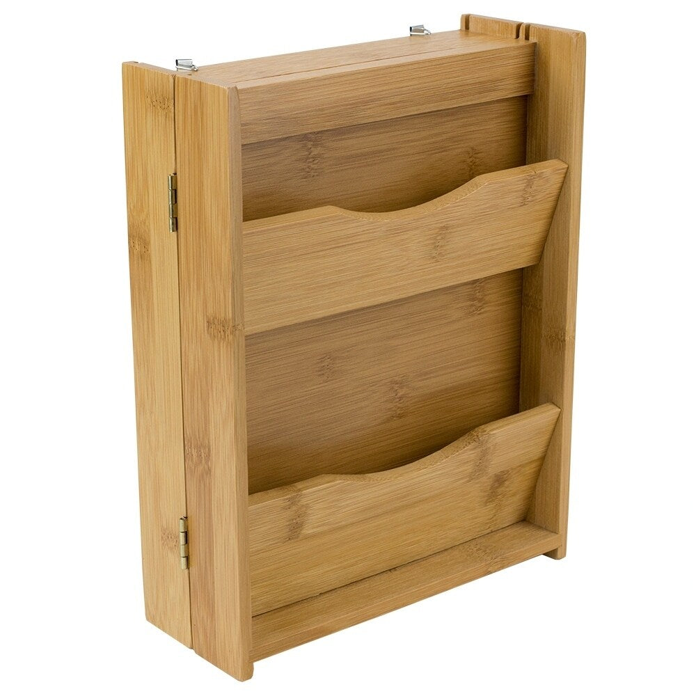 Home Basics Natural Bamboo Letter Rack and Key Box