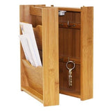 Home Basics Natural Bamboo Letter Rack and Key Box