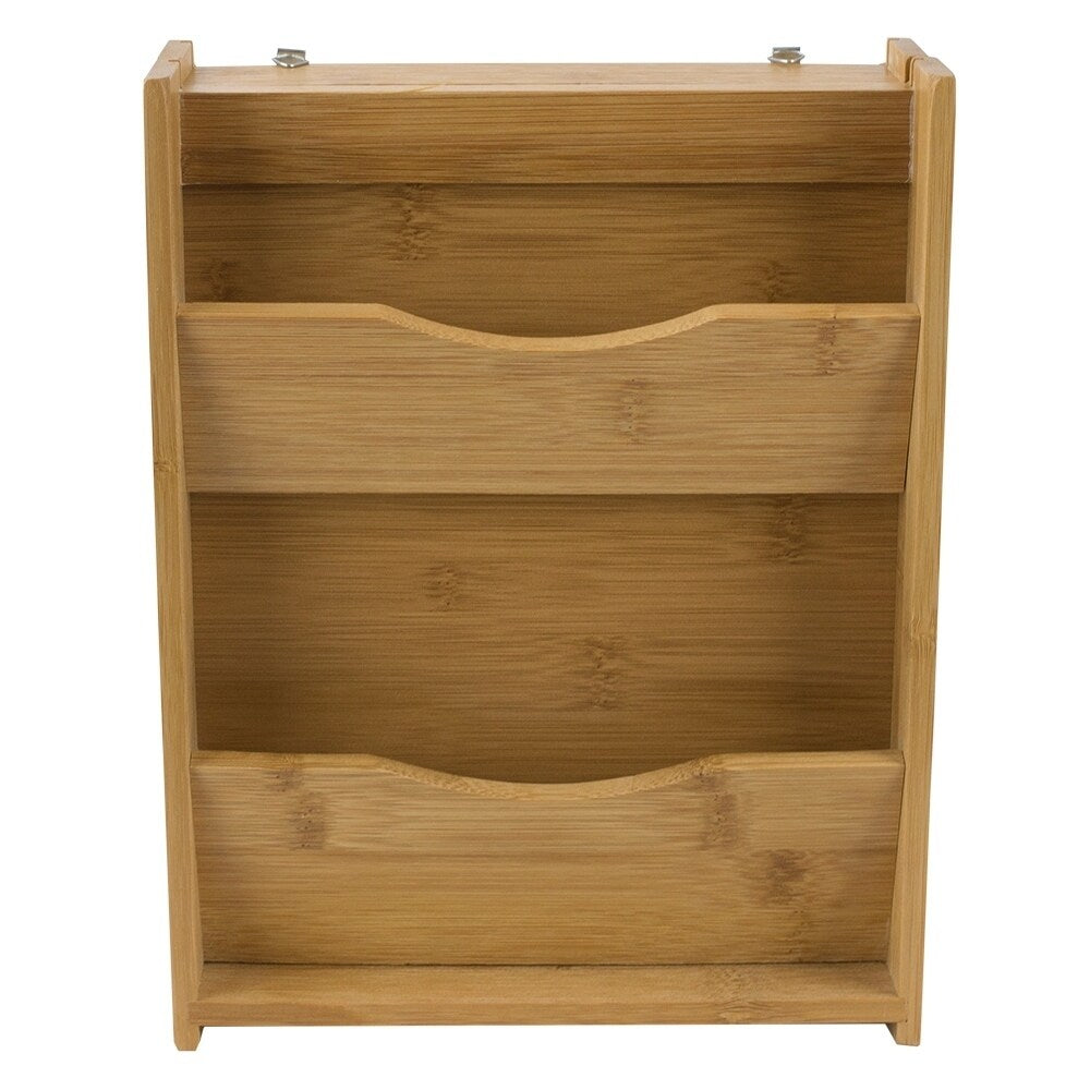 Home Basics Natural Bamboo Letter Rack and Key Box