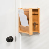 Home Basics Natural Bamboo Letter Rack and Key Box
