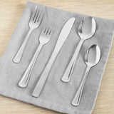 Home Basics Silver 20-piece Stainless Steel Flatware Set