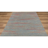 Home Bazaar Country & Floral Stripe Red Area Rug - 7' 10" x 10' 6"