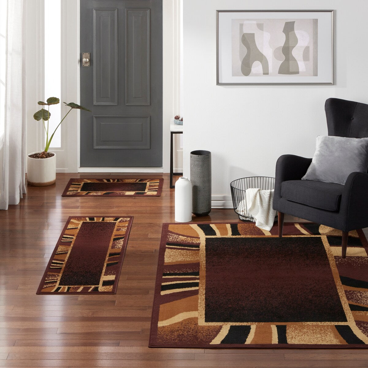 Home Dynamix Ariana Konya Traditional 3-Piece Area Rug Set