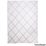 SoHome Carmela Tali Geometric Diamond Shag Area Rug