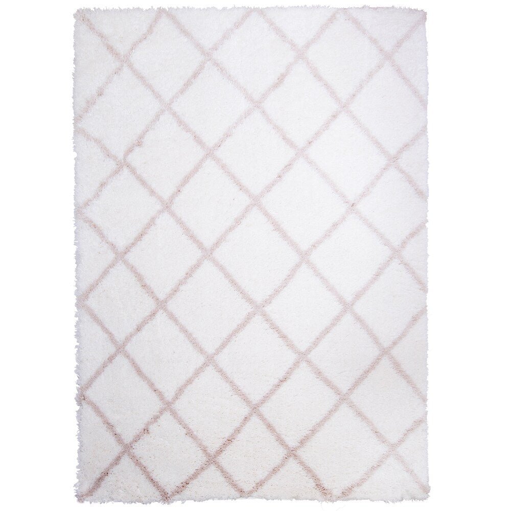 SoHome Carmela Tali Geometric Diamond Shag Area Rug