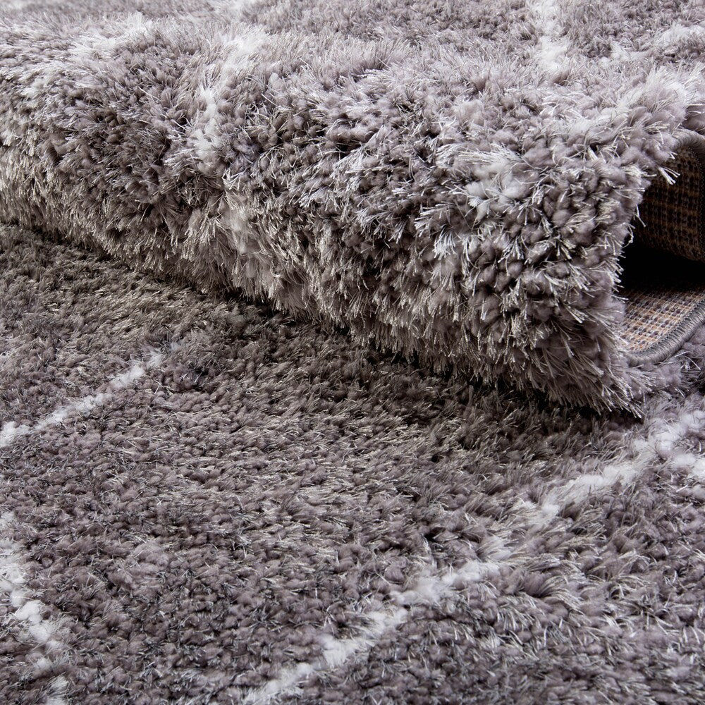 Home Dynamix - Glimmer Collection Contemporary Microfiber Shag Rug (5'3 x 7'2)