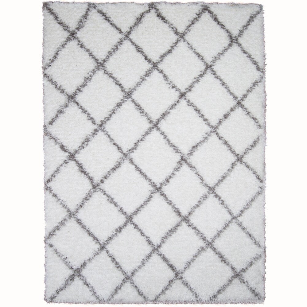 Home Dynamix - Glimmer Collection Contemporary Microfiber Shag Rug (5'3 x 7'2)