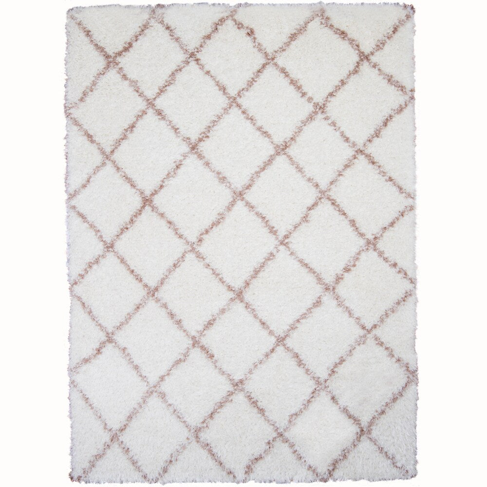 Home Dynamix - Glimmer Collection Contemporary Microfiber Shag Rug (5'3 x 7'2)