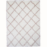 Home Dynamix - Glimmer Collection Contemporary Microfiber Shag Rug (5'3 x 7'2)