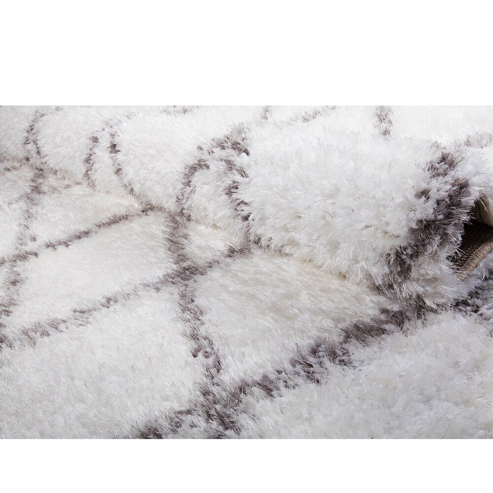 Home Dynamix - Glimmer Collection Contemporary Microfiber Shag Rug (5'3 x 7'2)