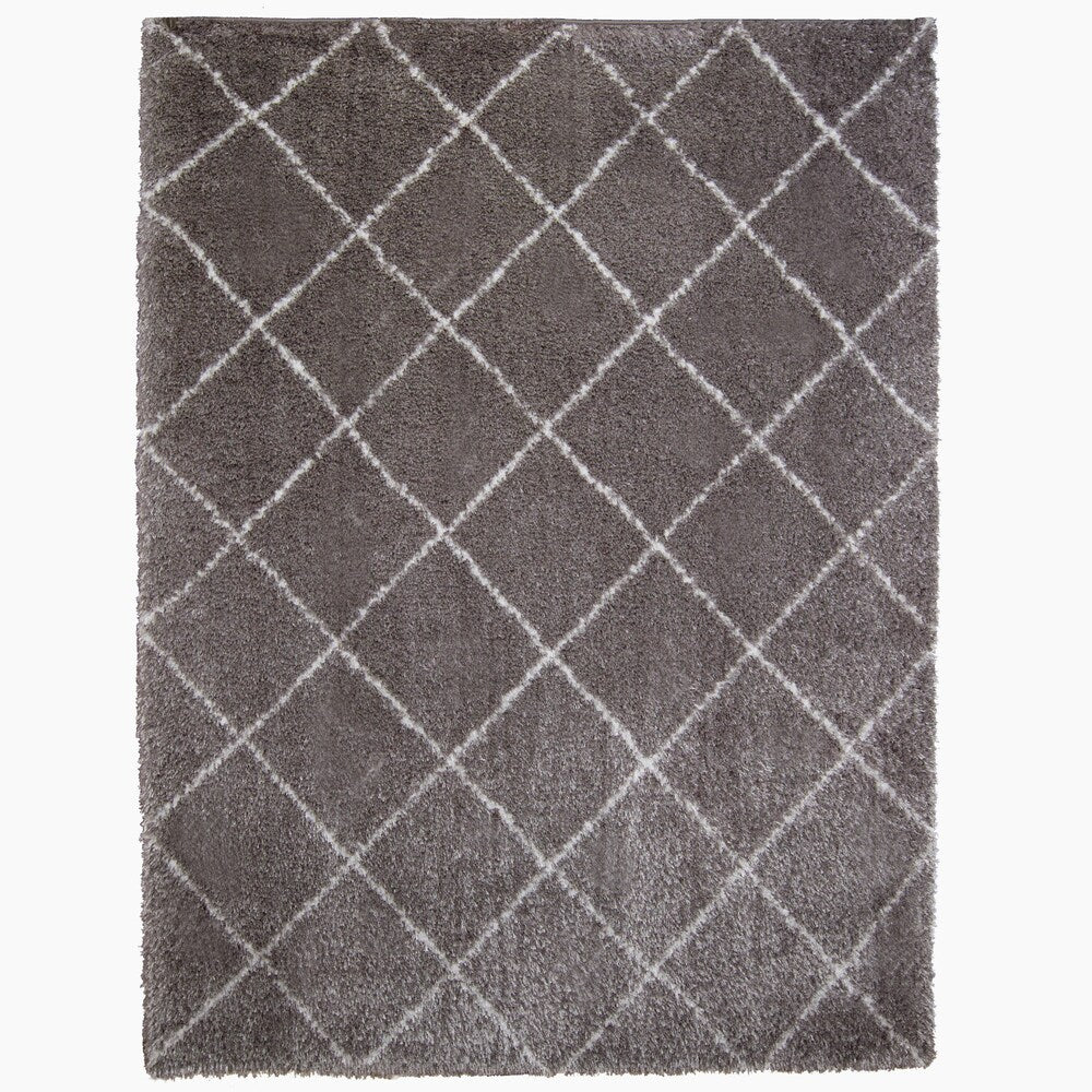 Home Dynamix - Glimmer Collection Contemporary Microfiber Shag Rug (5'3 x 7'2)