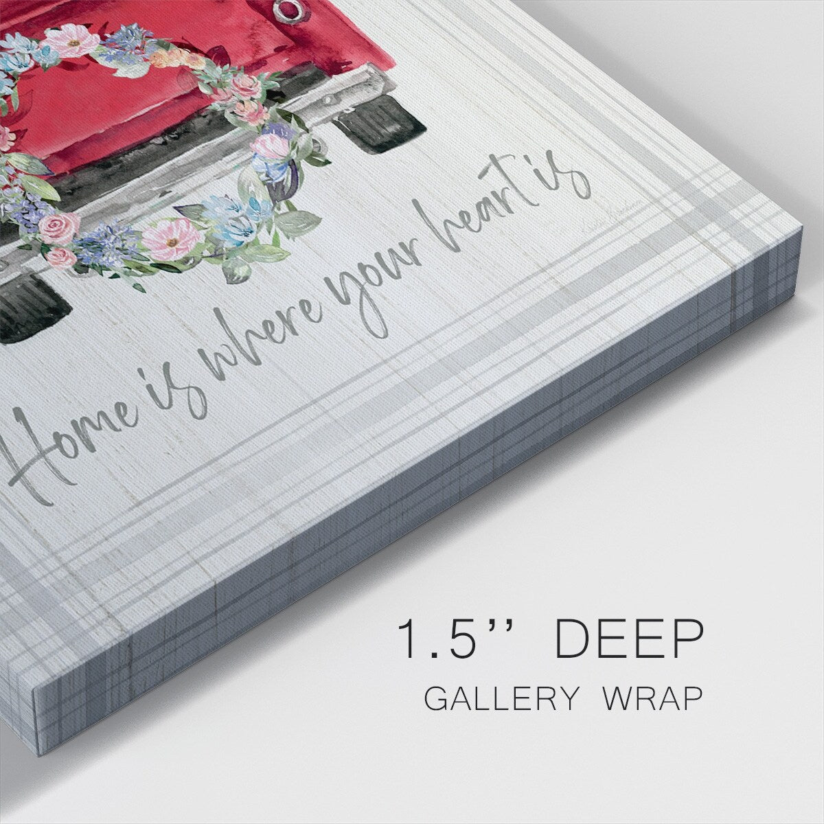 Home Is Where Your Heart Is-Gallery Wrapped Canvas