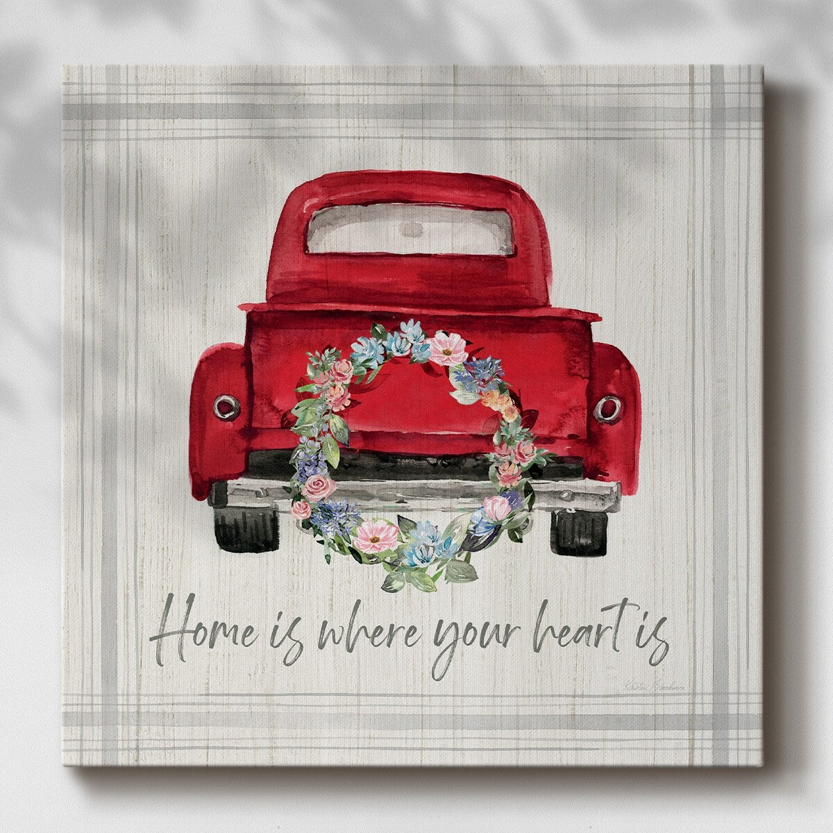Home Is Where Your Heart Is-Gallery Wrapped Canvas