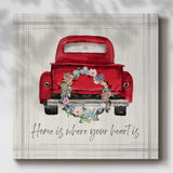 Home Is Where Your Heart Is-Gallery Wrapped Canvas