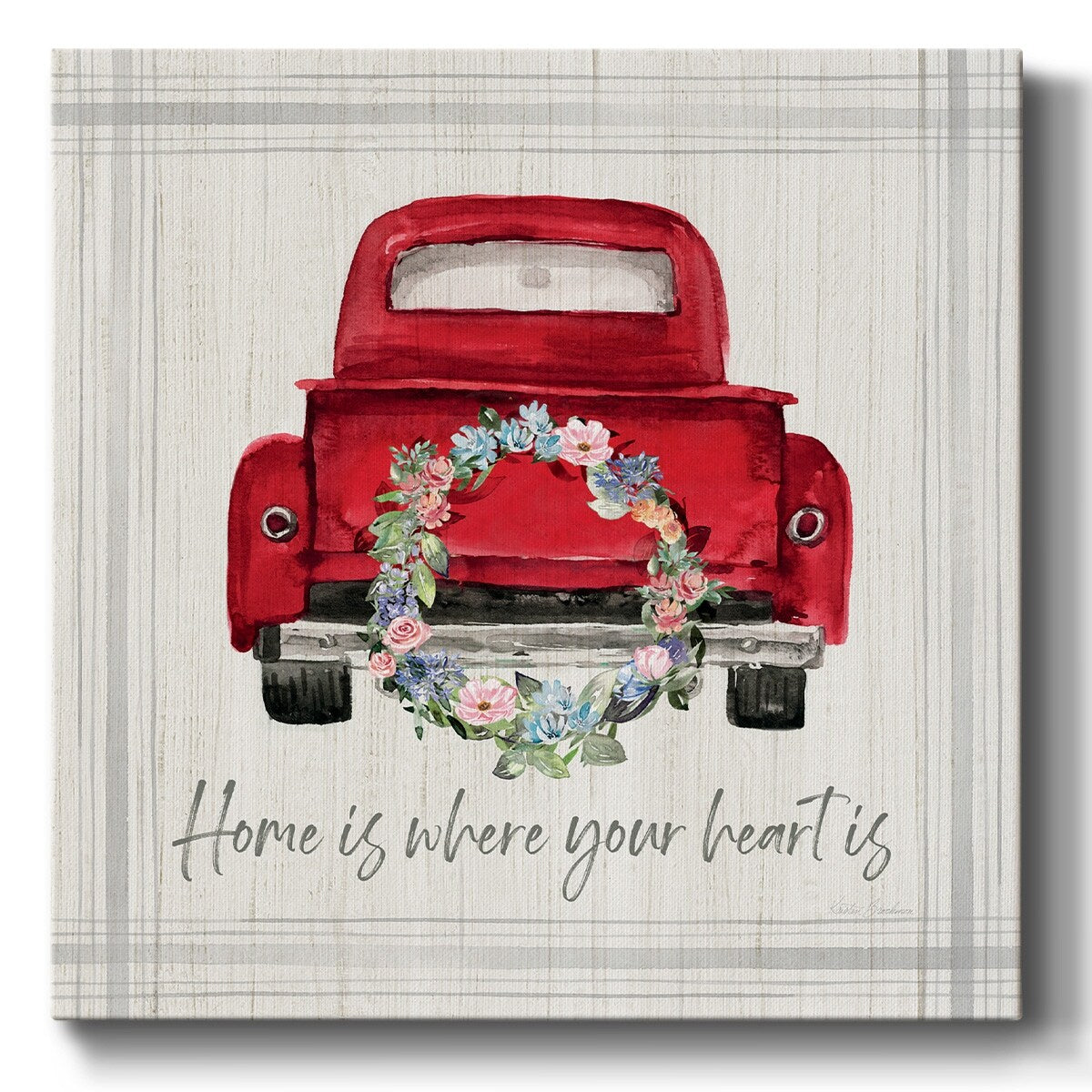Home Is Where Your Heart Is-Gallery Wrapped Canvas