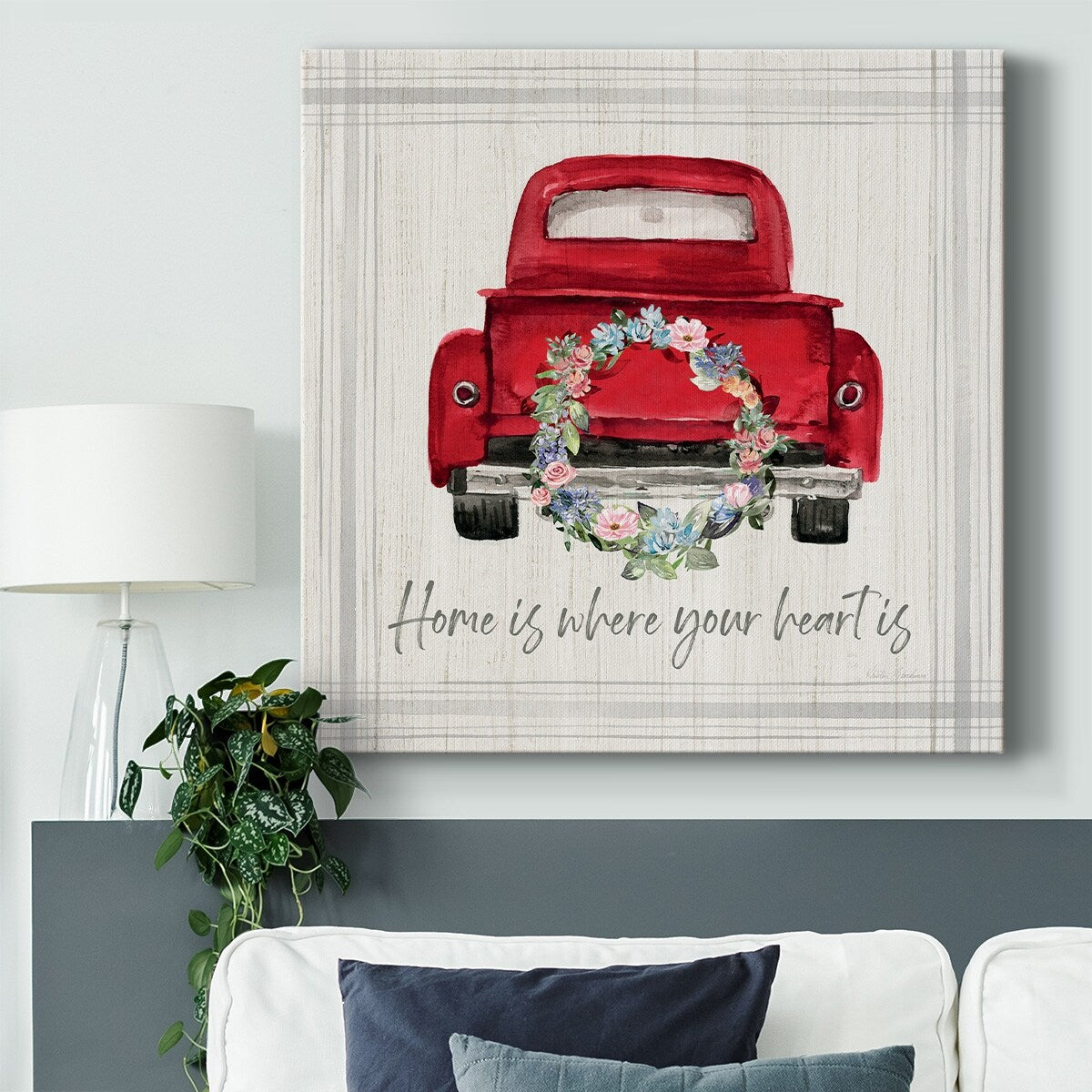 Home Is Where Your Heart Is-Gallery Wrapped Canvas