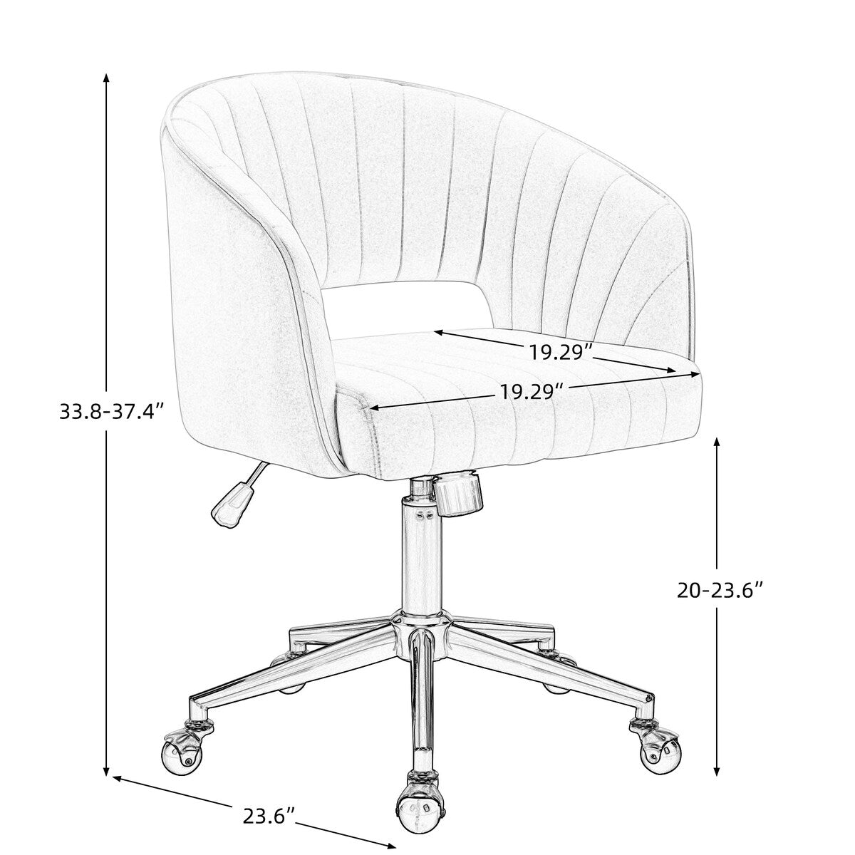 Home Office Computer Desk Chair,Adjustable Swivel