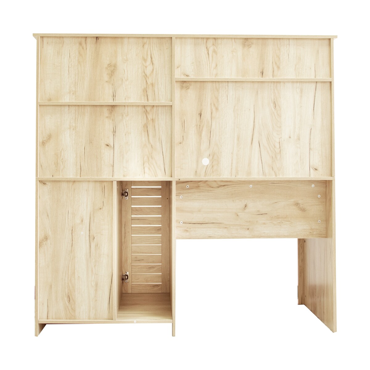 Home Office Computer Desk with Hutch Writing Desk Drawers and Shelves