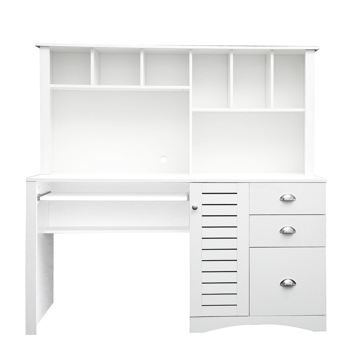 Home Office Computer Desk with Hutch Writing Desk Drawers and Shelves