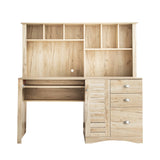 Home Office Computer Desk with Hutch Writing Desk Drawers and Shelves