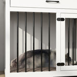 Home Office Desk Multi-Functional Workstation with Built-In Dog Crate