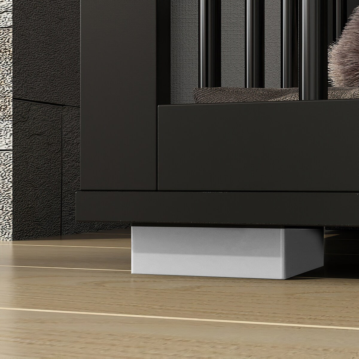 Home Office Desk Multi-Functional Workstation with Built-In Dog Crate