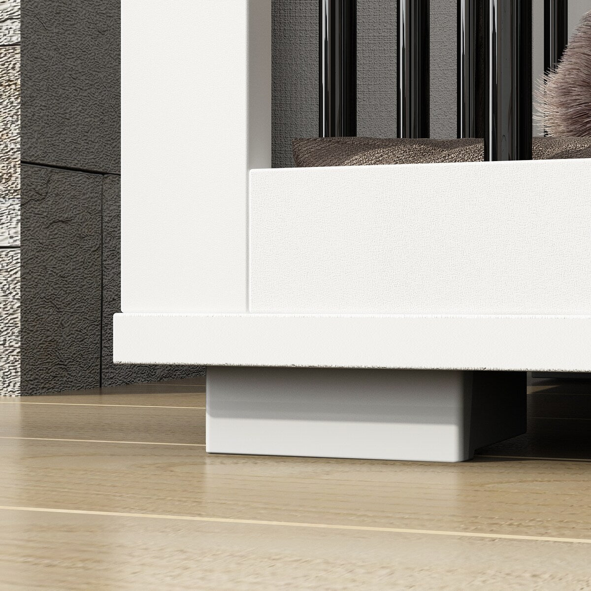 Home Office Desk Multi-Functional Workstation with Built-In Dog Crate