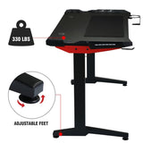 Home Office Gaming Desk Gaming Computer Desk,T Shape Leg Table