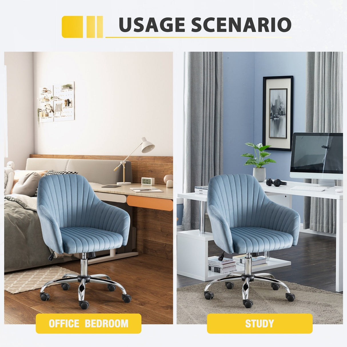 Home Office with Adjustable Height