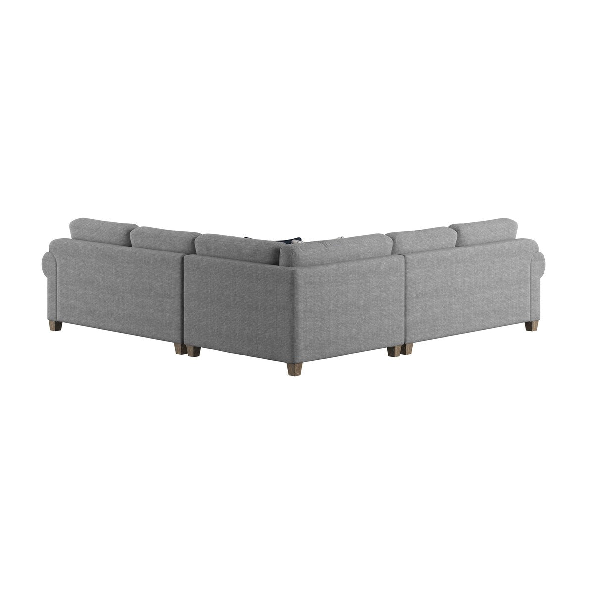 Home Point Rainier Chenille Sectional - 6' 4" x 3' 4" x 3' 4"