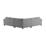 Home Point Rainier Chenille Sectional - 6' 4" x 3' 4" x 3' 4"
