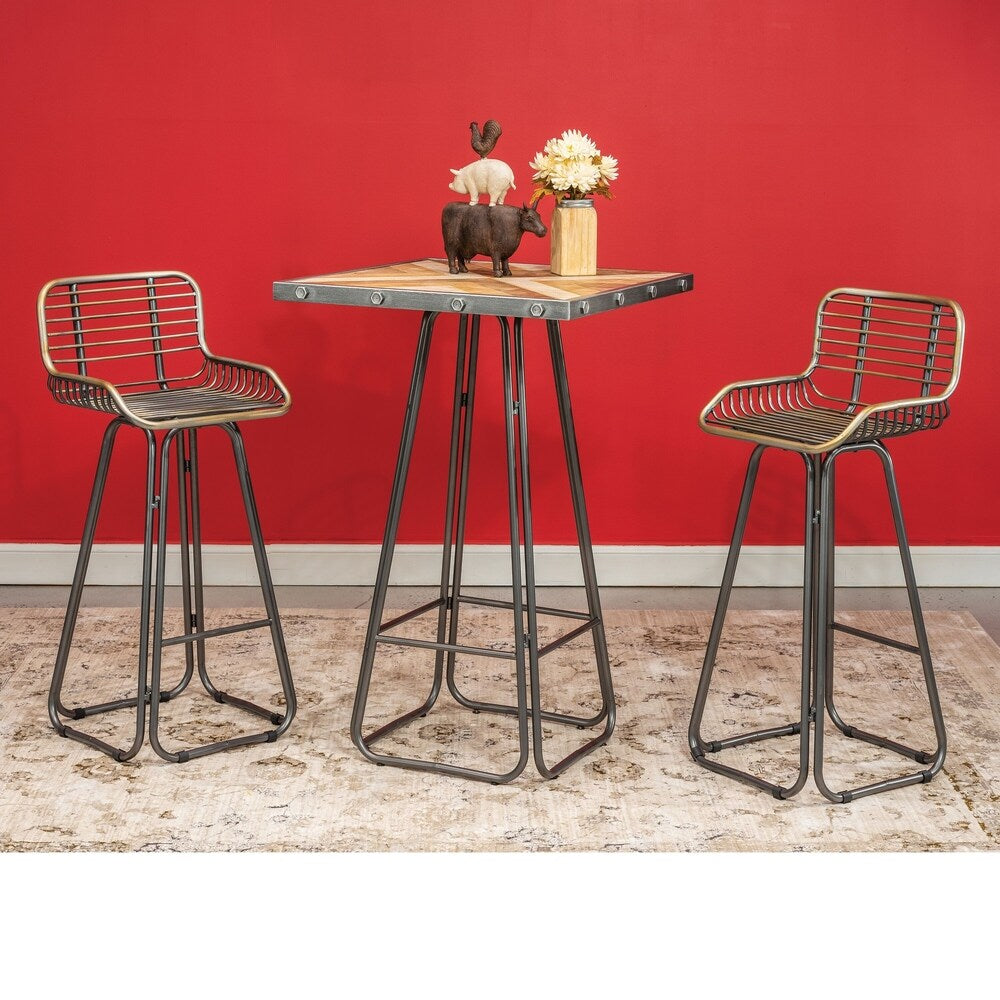 Home Source Badino 3-piece Counter-height Dining Set
