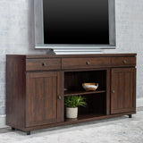 Home Source Chimayo TV Stand - Mahogany - 58.5 in wide x 19.7 in deep x 30 in high