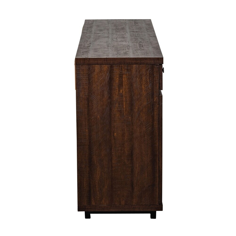 Home Source Chimayo TV Stand - Mahogany - 58.5 in wide x 19.7 in deep x 30 in high