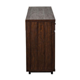 Home Source Chimayo TV Stand - Mahogany - 58.5 in wide x 19.7 in deep x 30 in high