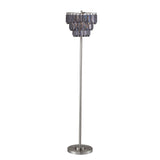 Home Source Kiera Floor Lamp with Removable Chandalier Lamp Shade