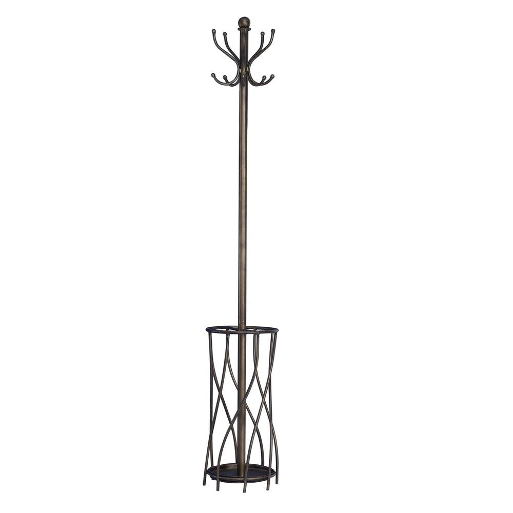 Home Source Millwright Metal Coat and Umbrella Stand - N/A