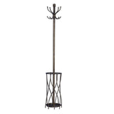 Home Source Millwright Metal Coat and Umbrella Stand - N/A