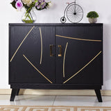 Home Source Natalie Mid Century Modern Two Door Accent Chest
