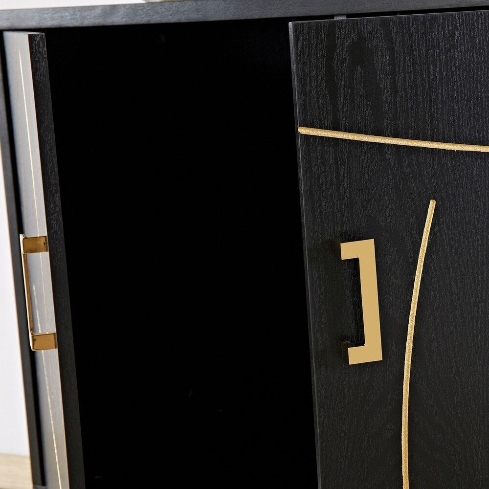 Home Source Natalie Mid Century Modern Two Door Accent Chest