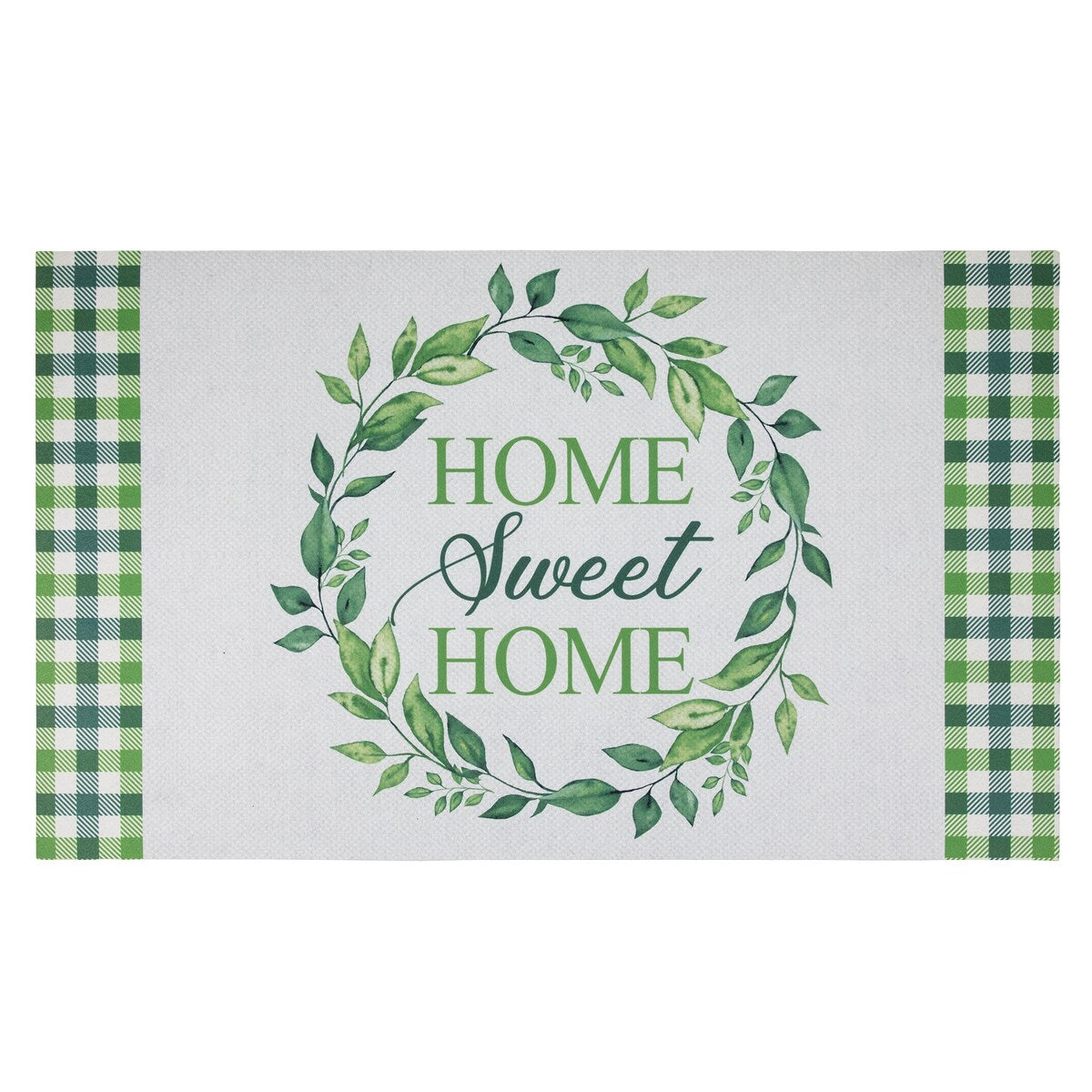 Home Sweet Home Gingham Doormat 18" x 30" - 18