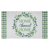 Home Sweet Home Gingham Doormat 18" x 30" - 18