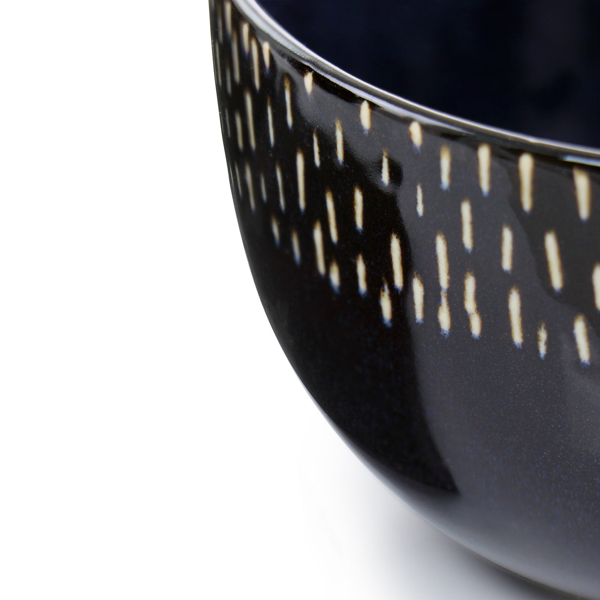 Home Trends Matisse 4 Piece 5.25 Inch Stoneware Bowl Set in Cobalt