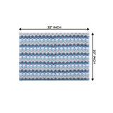 Home Weavers Orion Collection 100% Cotton Bathroom Rug, Non Slip & Machine Washable Bath Mat, Thick Plush Rugs - 20"X32"