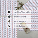 Home Weavers Orion Collection 100% Cotton Bathroom Rug, Non Slip & Machine Washable Bath Mat, Thick Plush Rugs - 20"X32"